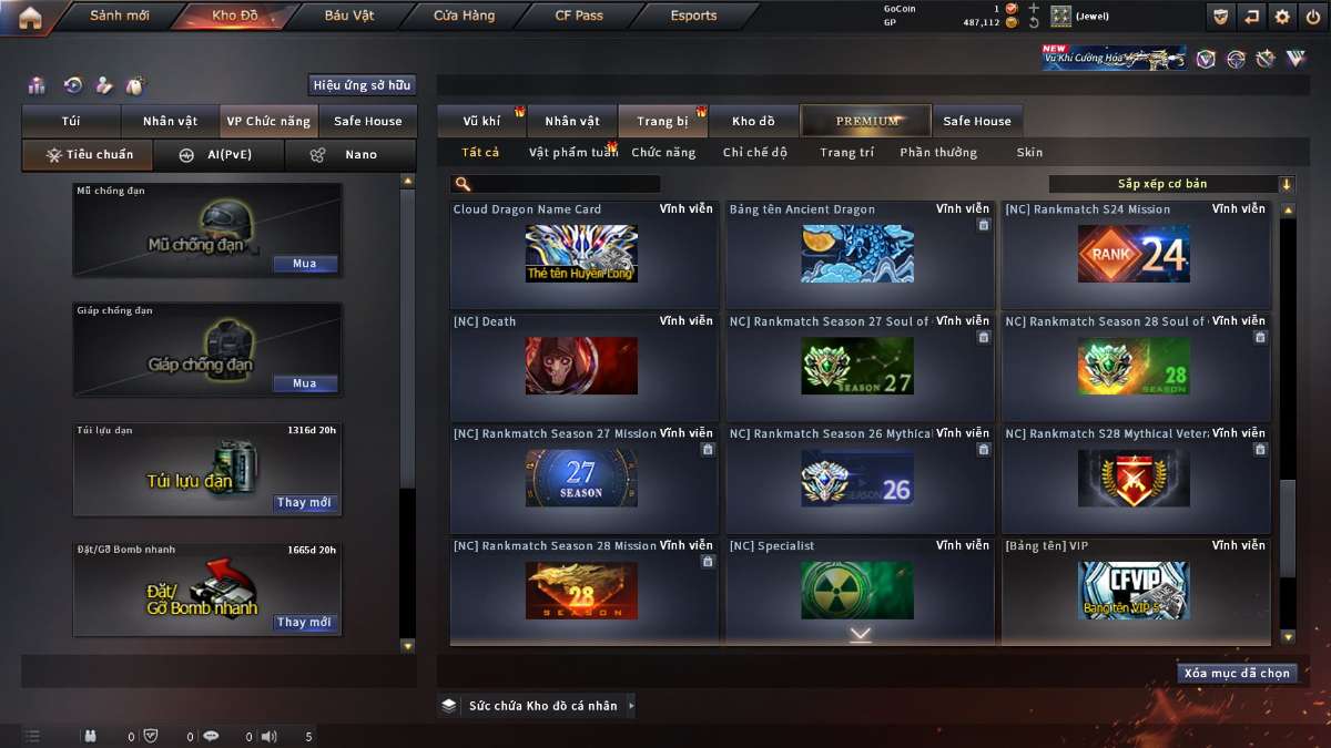 shop acc cf uy tin gia re